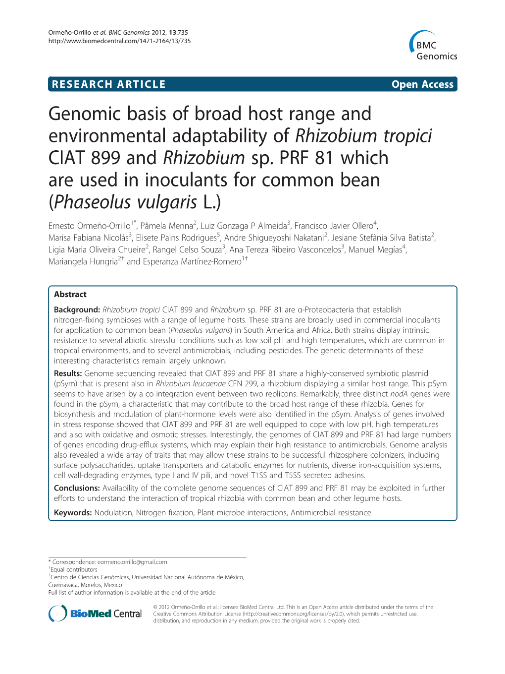 BMC Genomics 2012, 13:735