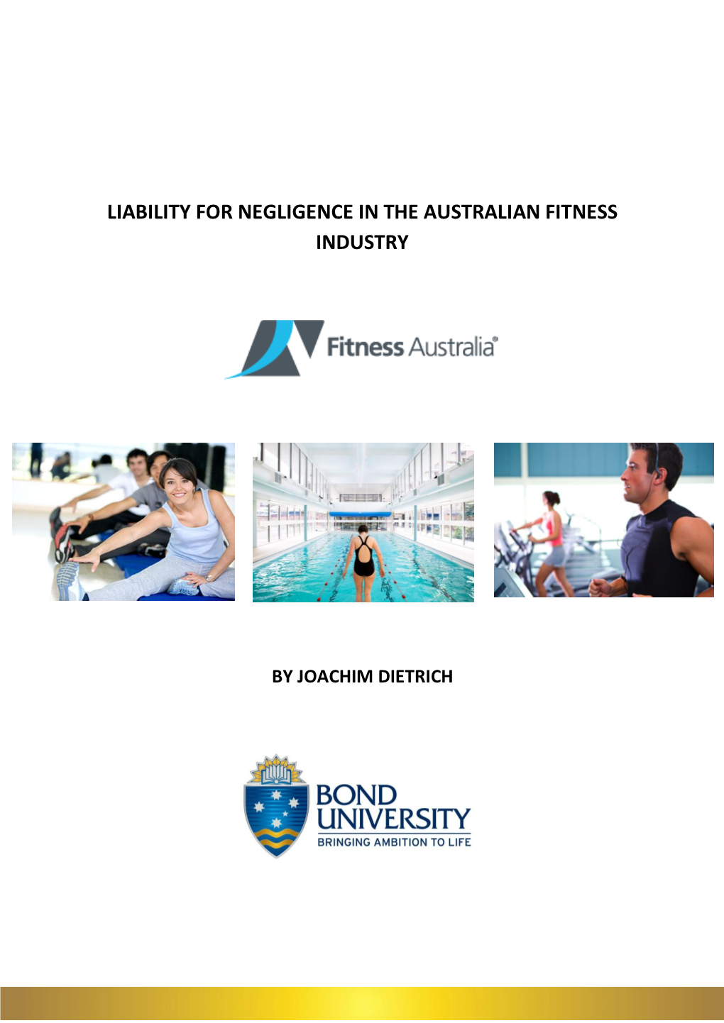 Negligence in the Australian Fitness Industry