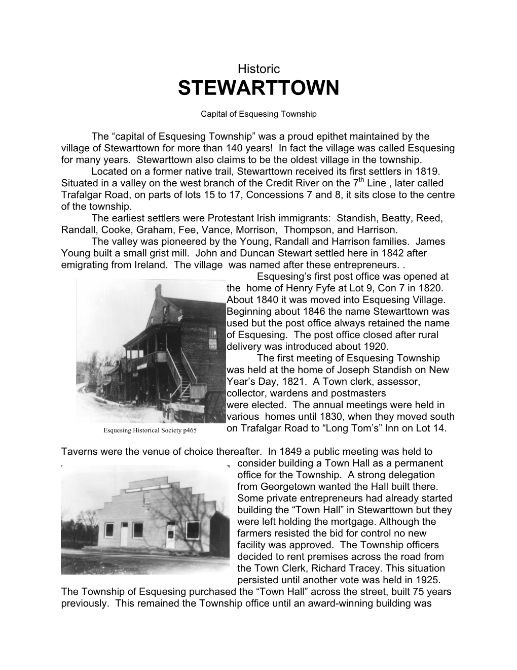 Historic Stewarttown