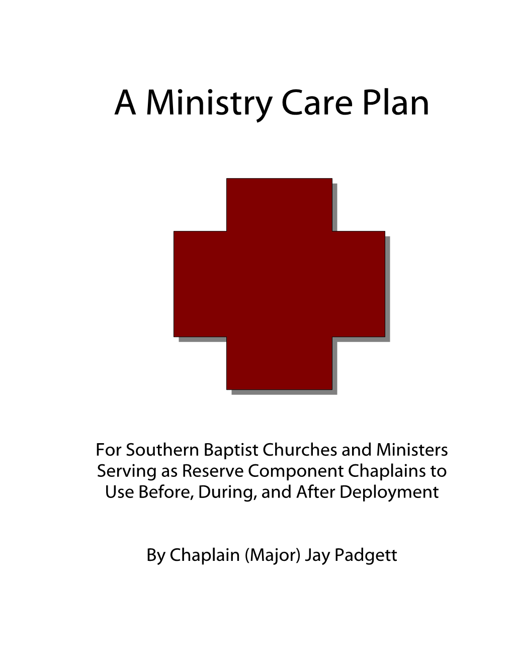 A Ministry Care Plan