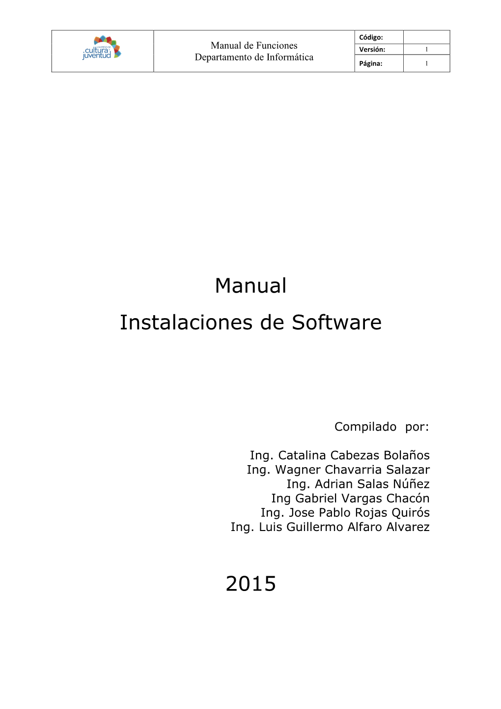 Manual Instalaciones De Software 2015