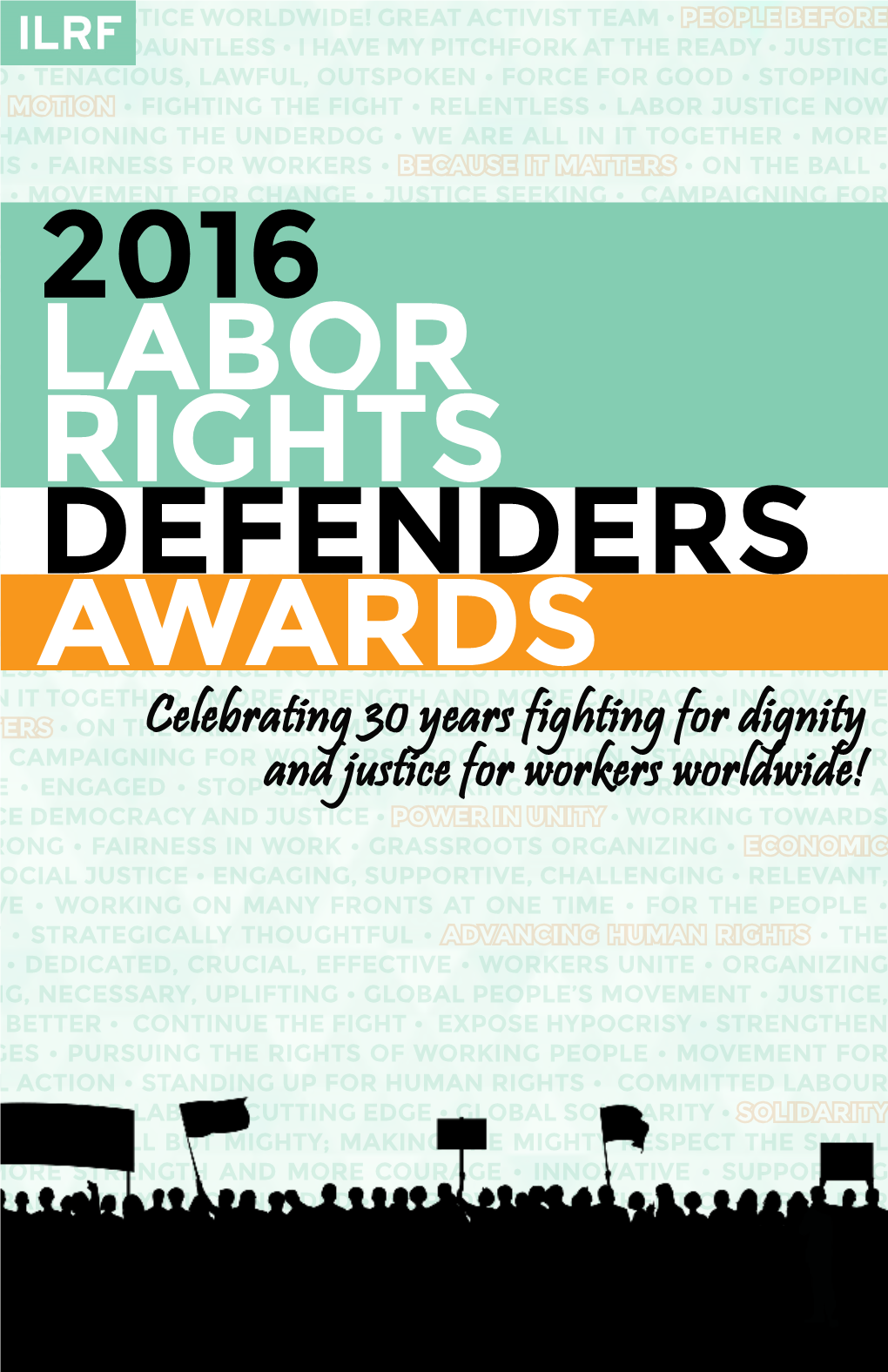 ILRF 2016 Labor Rights Defenders Awards Program Book