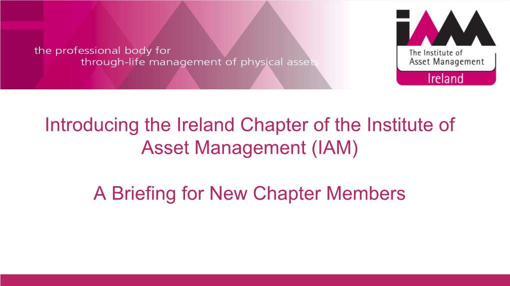 Welcome to IAM Ireland