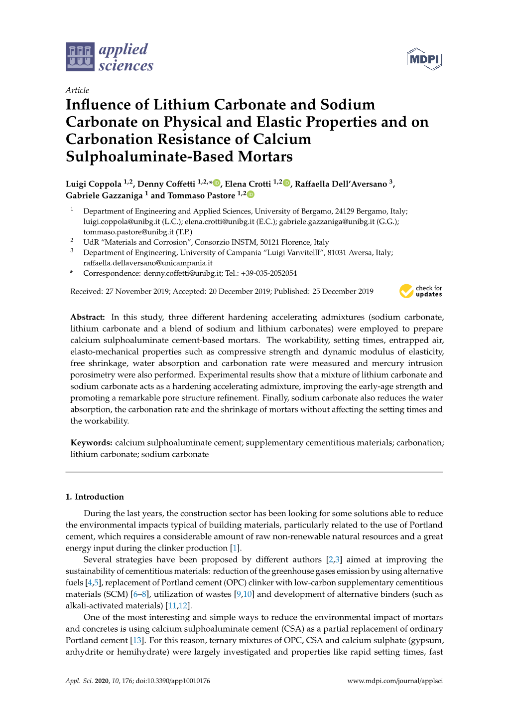 Influence of Lithium Carbonate and Sodium Carbonate on Physical And