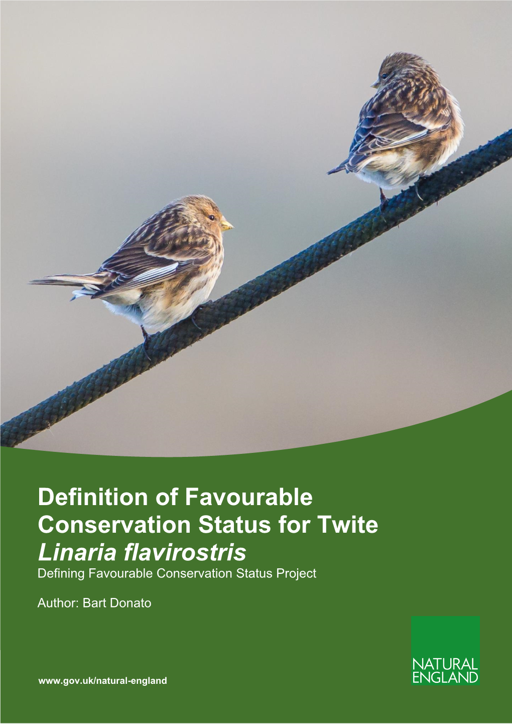 Definition of Favourable Conservation Status for Twite Linaria Flavirostris