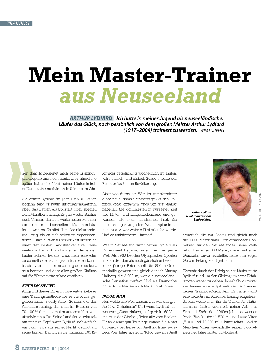 Mein Master-Trainer Aus Neuseeland