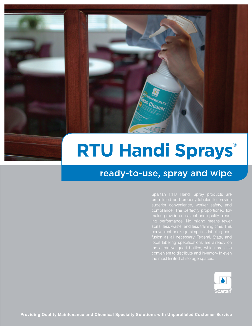 RTU Handi Sprays® Ready-To-Use, Spray and Wipe