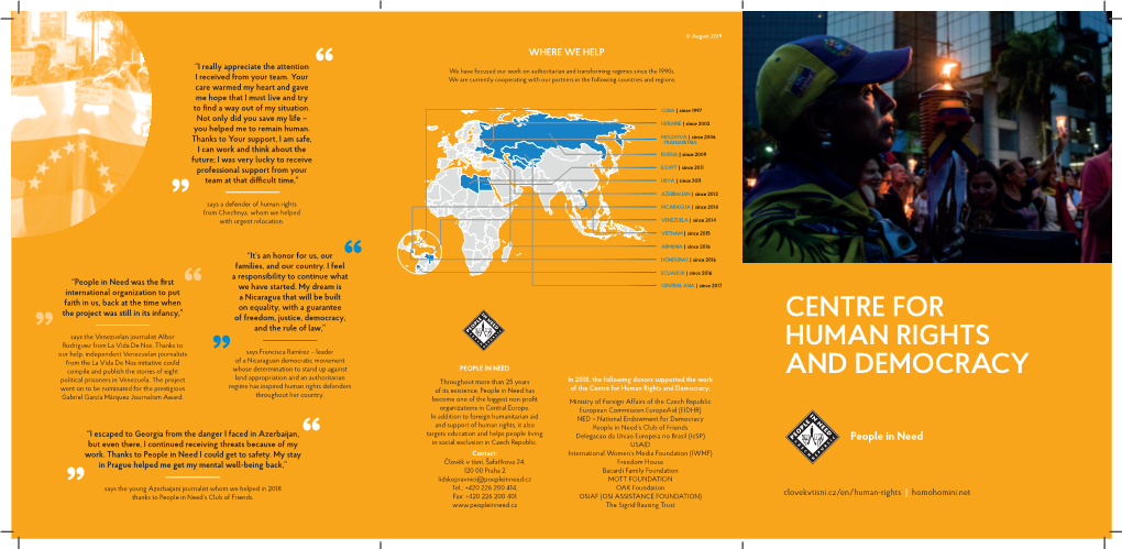 Centre for Human Rights and Democracy: Gabriel García Márquez Journalism Award