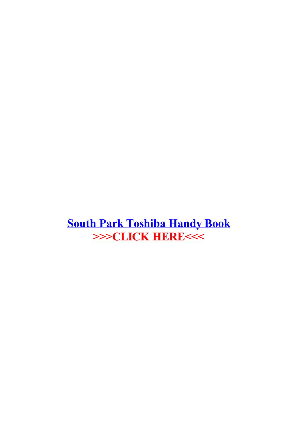 South Park Toshiba Handy Book.Pdf