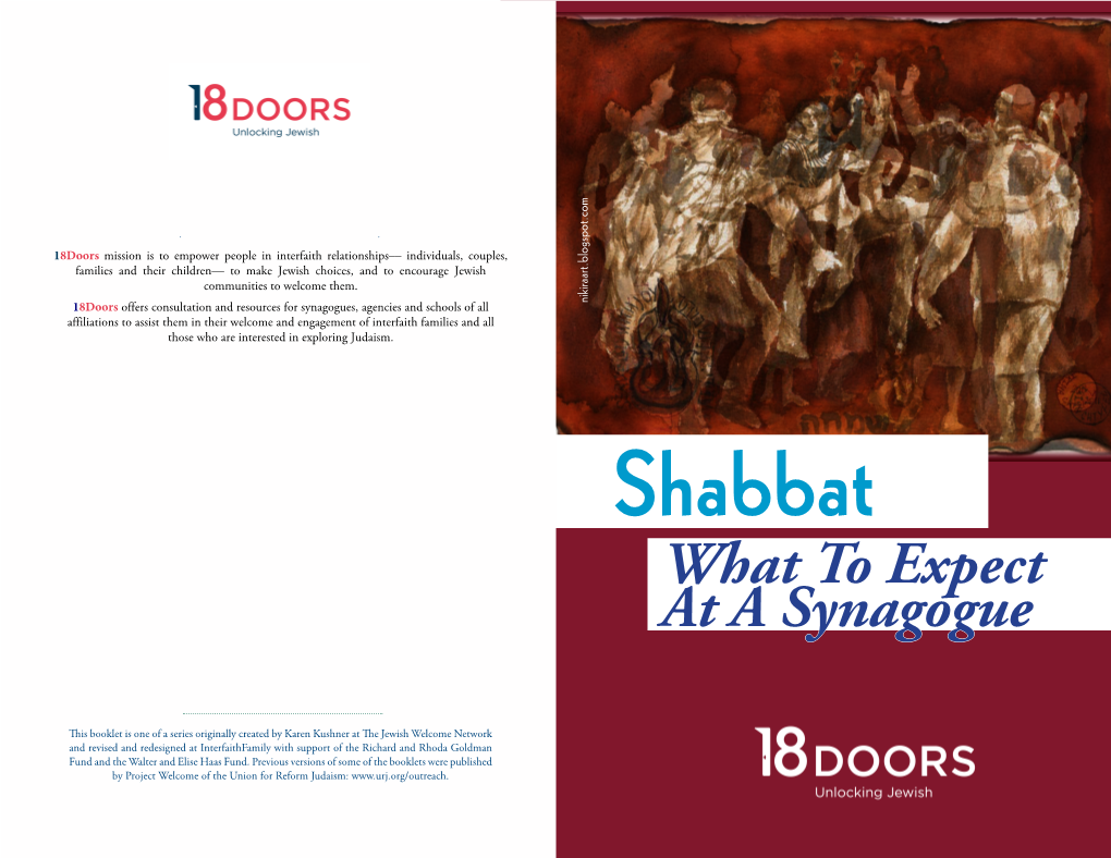 Shabbat What to Expect at a Synagogue