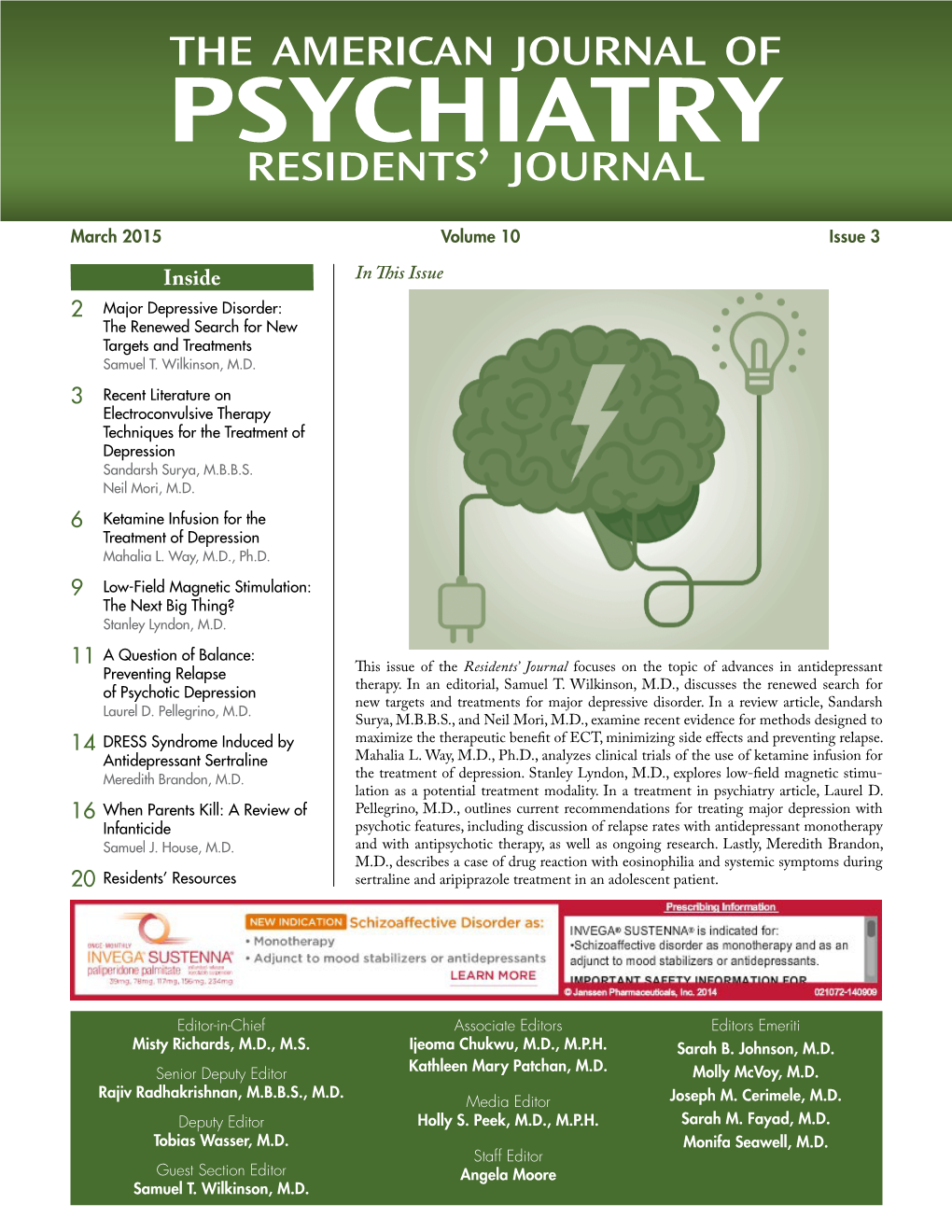 March 2015 Residents' Journal