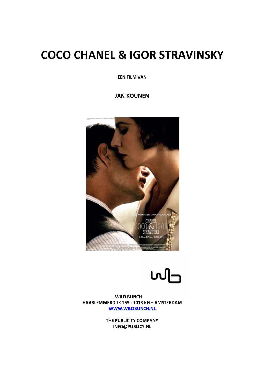 Coco Chanel & Igor Stravinsky