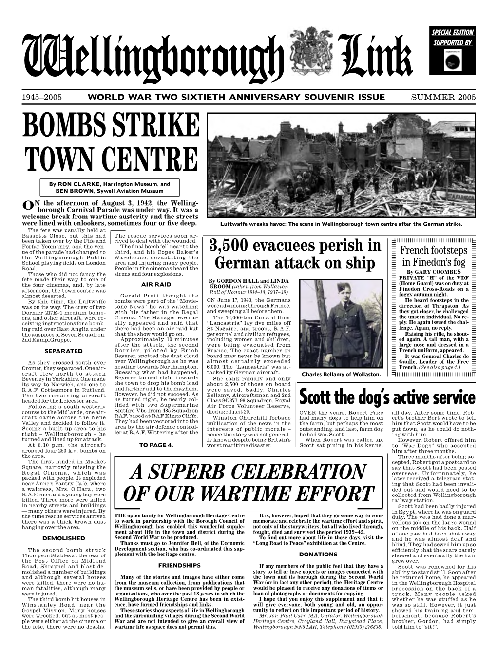 Bombs Strike Town Centre