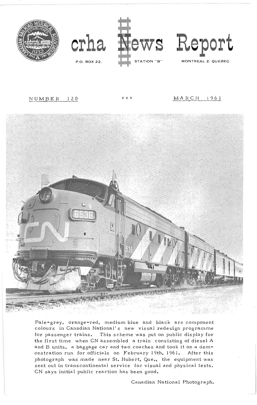 Canadian Rail No120 1961