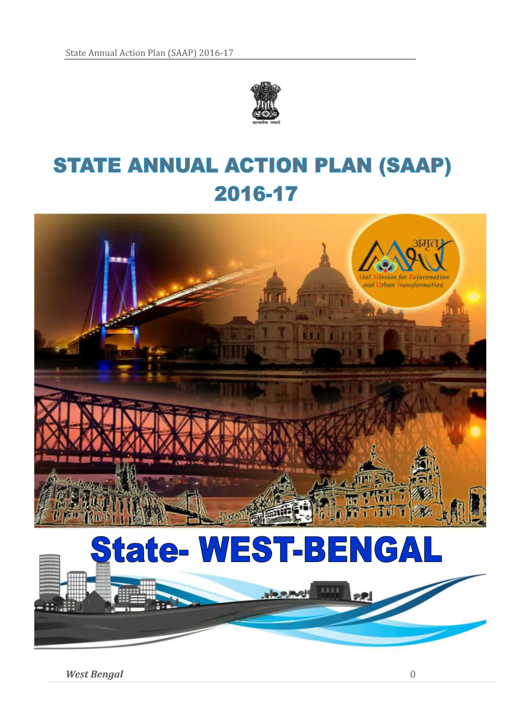 STATE ANNUAL ACTION PLAN (SAAP) for West Bengal