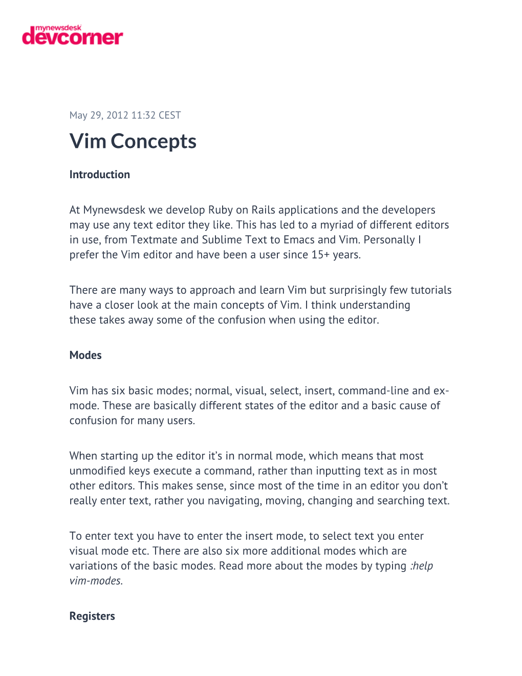 Vim Concepts