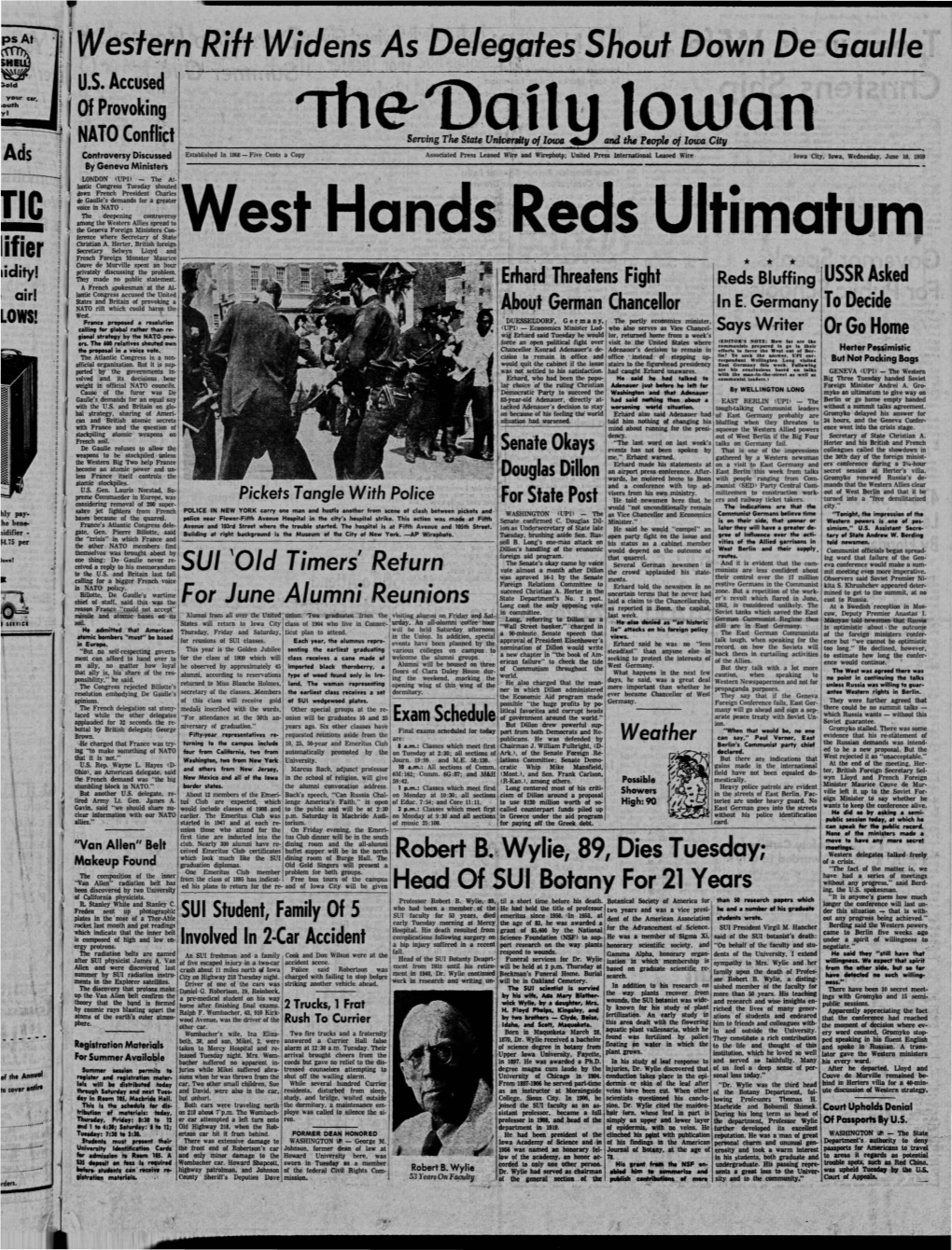 Daily Iowan (Iowa City, Iowa), 1959-06-10