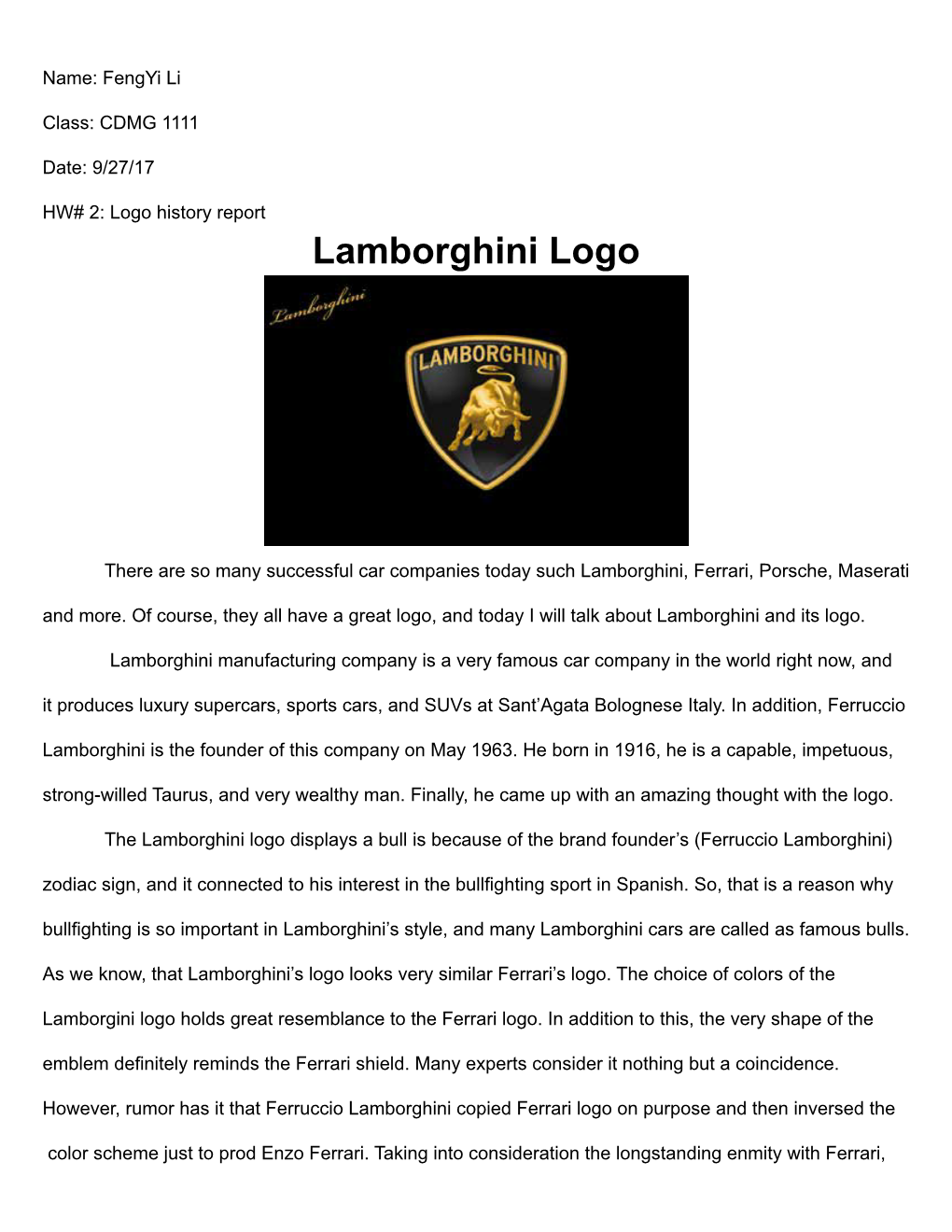 Lamborghini Logo