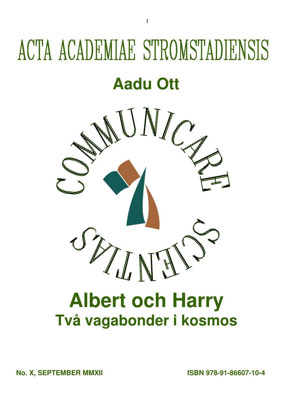 Albert Och Harry Två Vagabonder I Kosmos