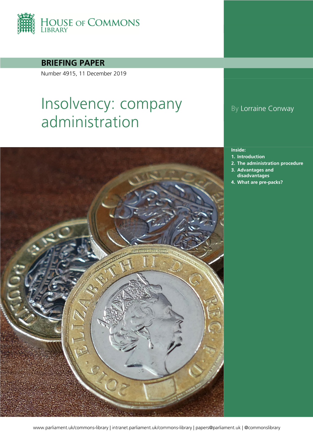 Insolvency: Company Administration