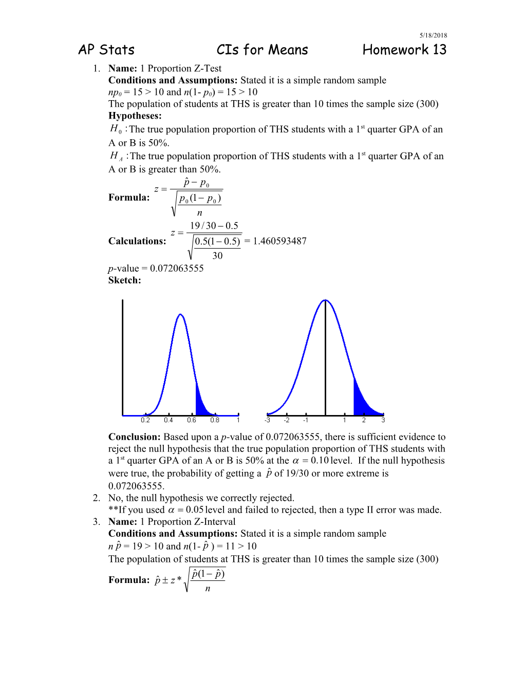 Conditions and Assumptions: Stated It Is a Simple Random Sample