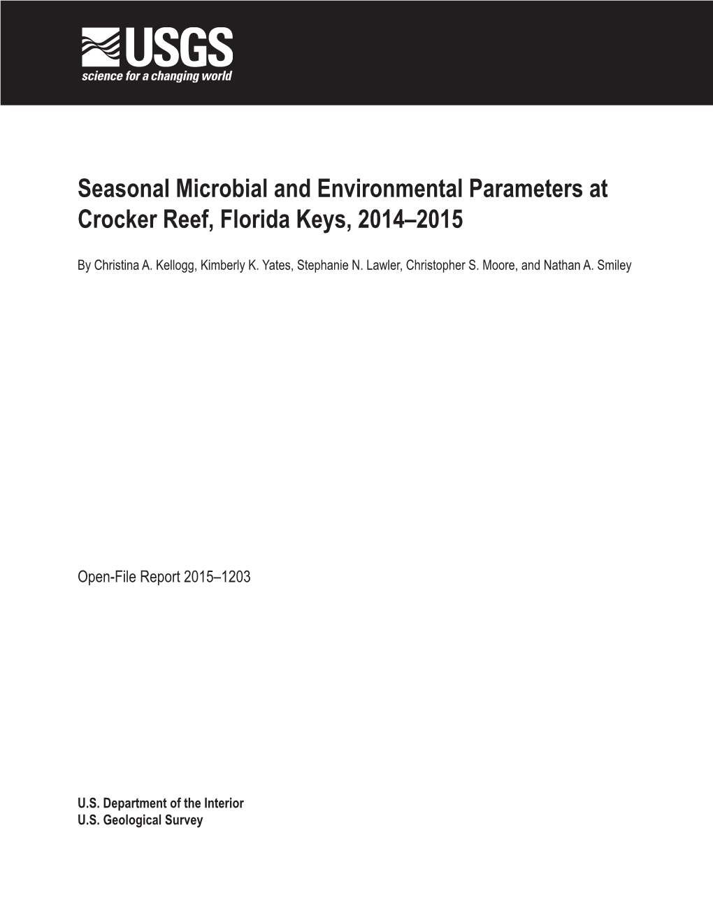 Seasonal Microbial and Environmental Parameters at Crocker Reef, Florida Keys, 2014–2015