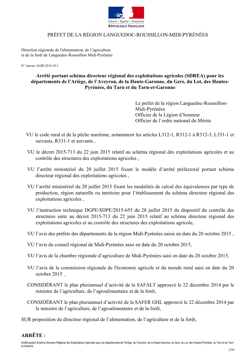 Arrete Sdrea Mp 2016-2.Pdf