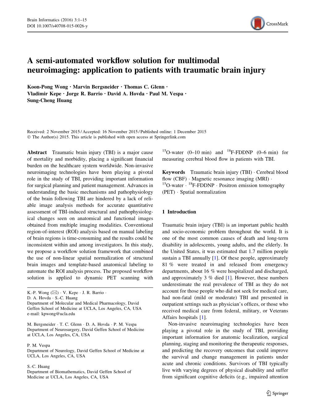 A Semi-Automated Workflow Solution for Multimodal Neuroimaging