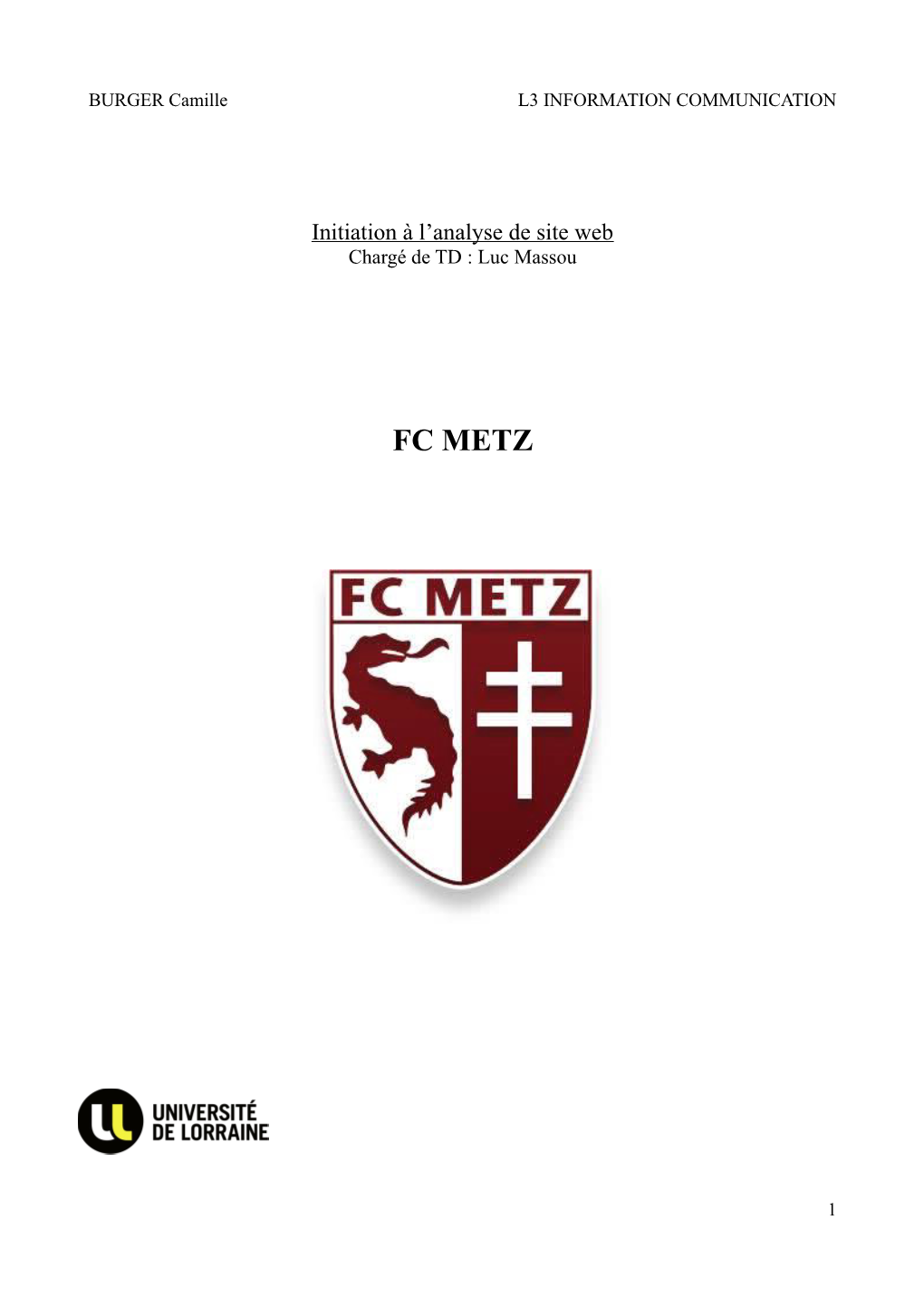 Analyse Du Site FC METZ