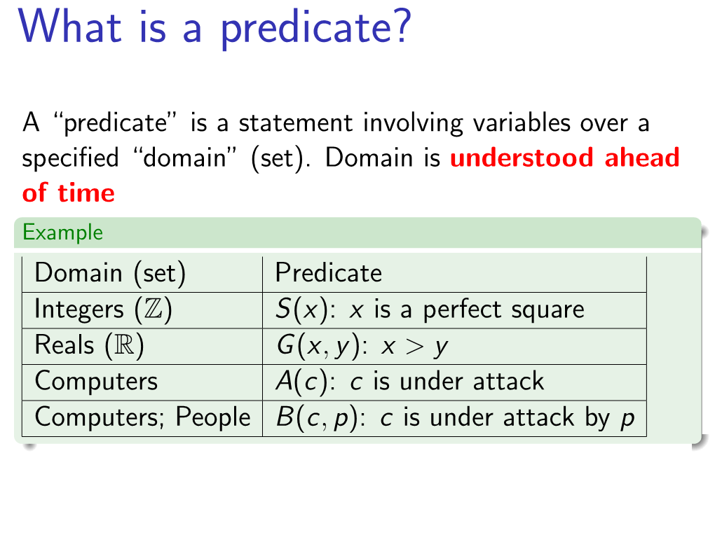 Predicate Logic