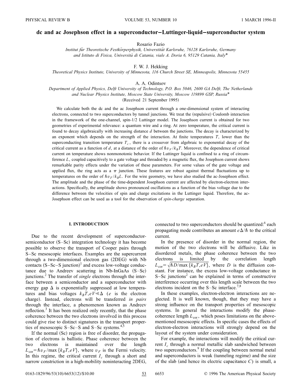 Dc and Ac Josephson Effect in a Superconductor–Luttinger-Liquid–Superconductor System