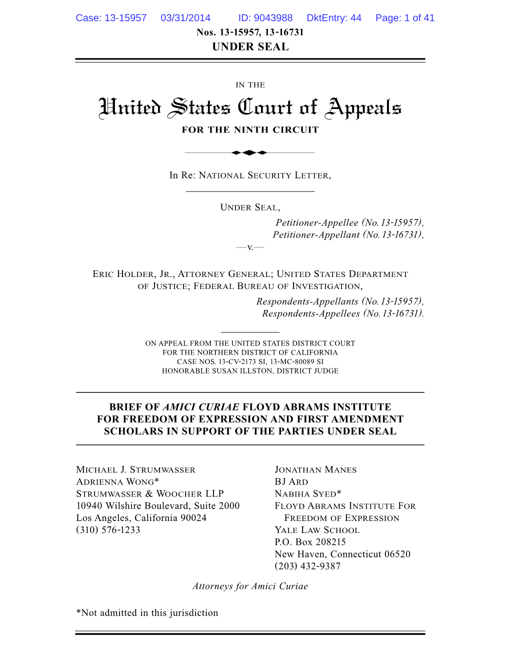 United States Court of Appeals for the NINTH CIRCUIT