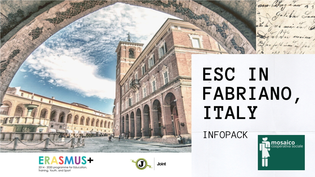 ESC Infopack Mosaico