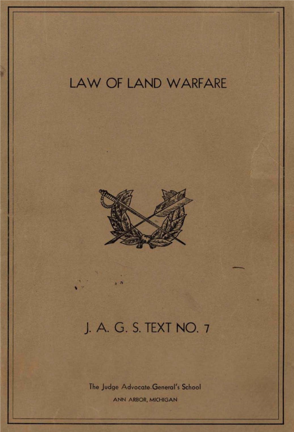 Law of Land Warfare