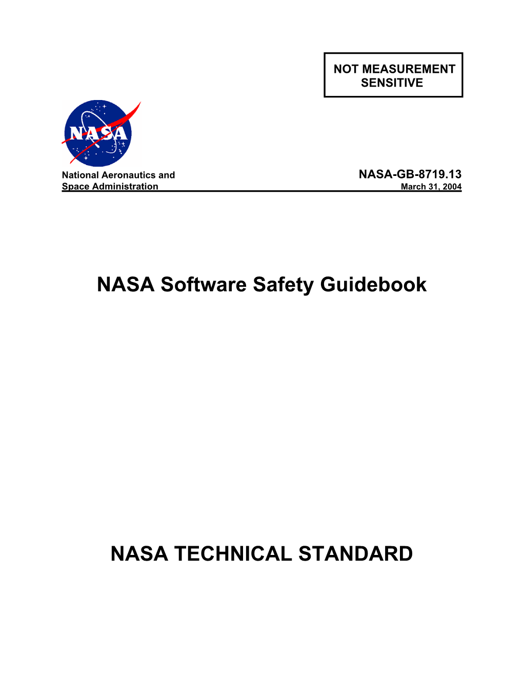 NASA Software Safety Guidebook