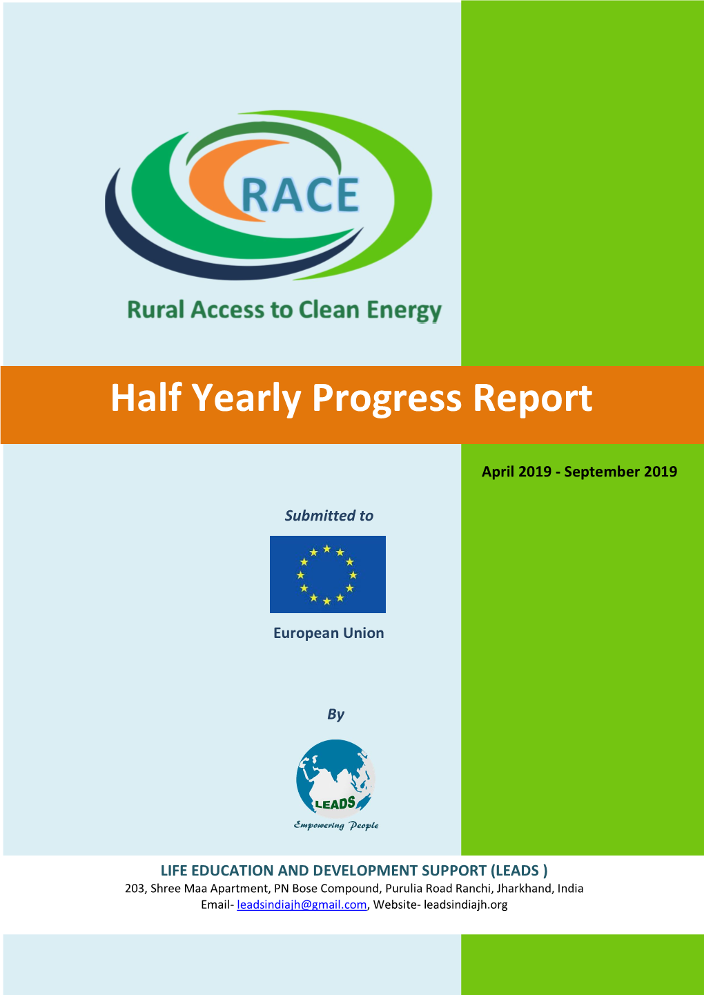 Half Yearly Progress Report