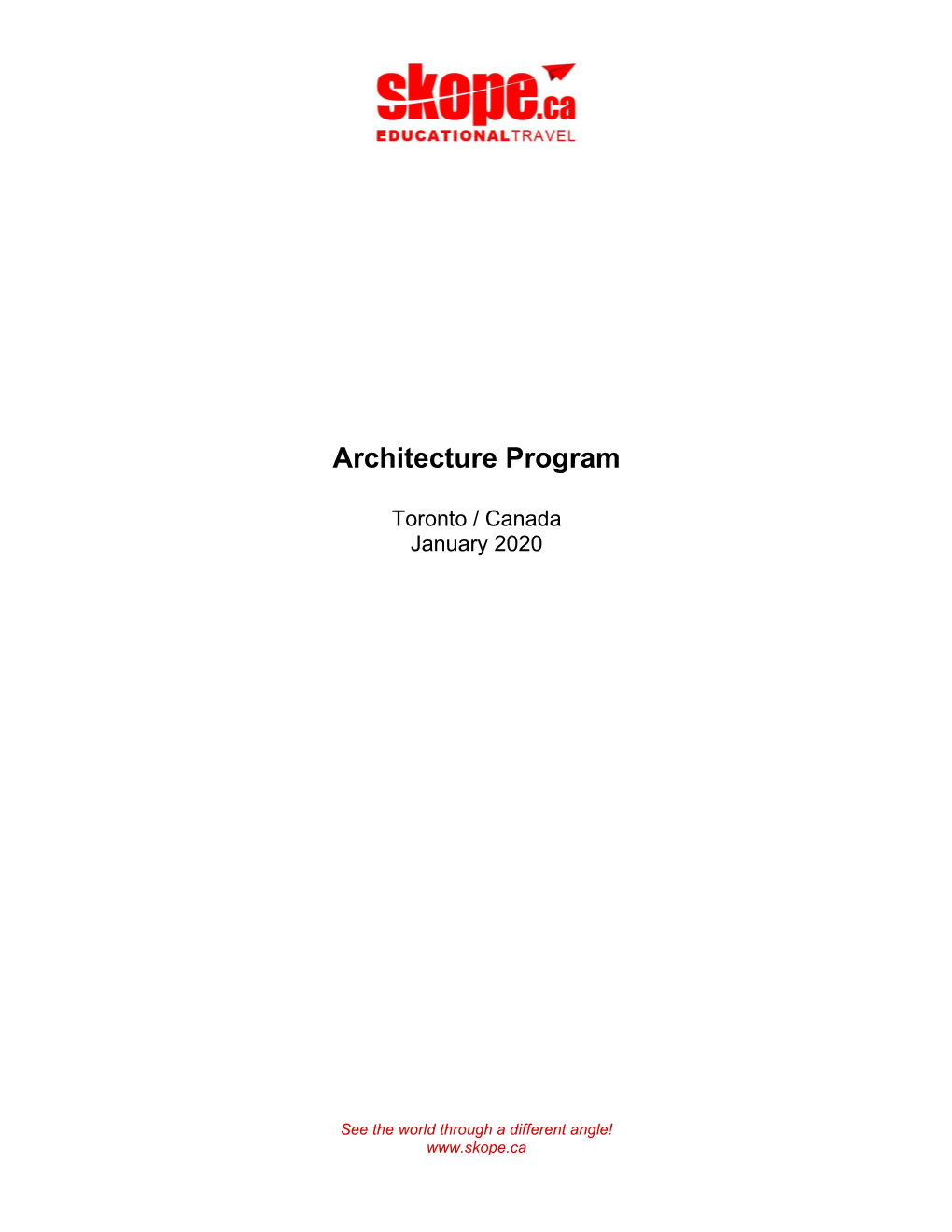 Architecture Program