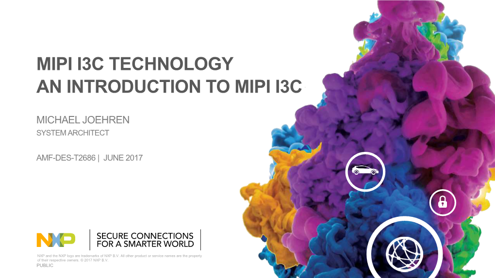 MIPI I3C = Next Generation From