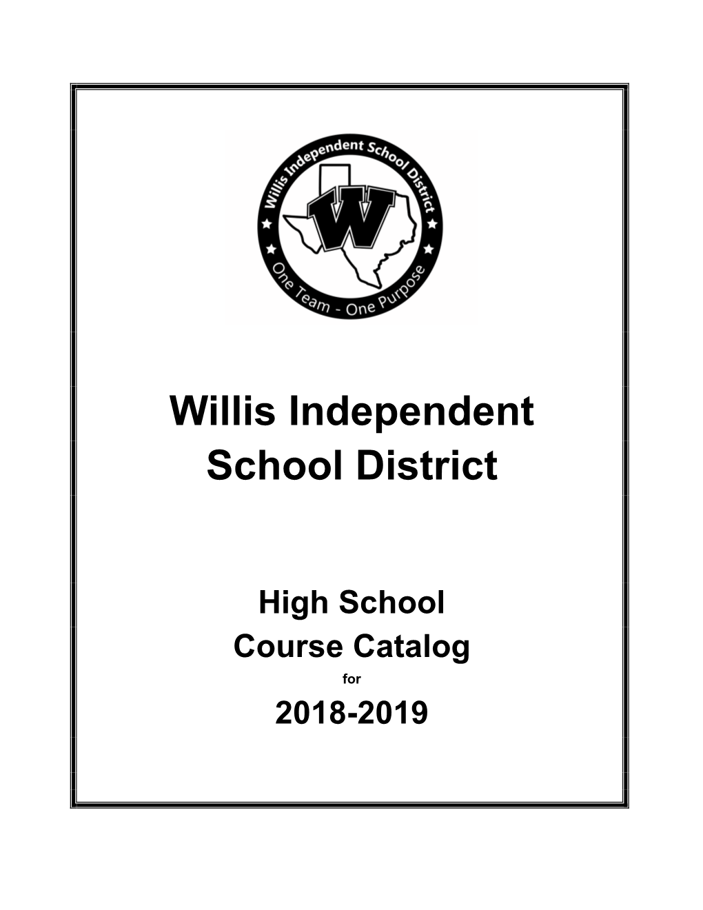 2018-2019 High School Course Catalog