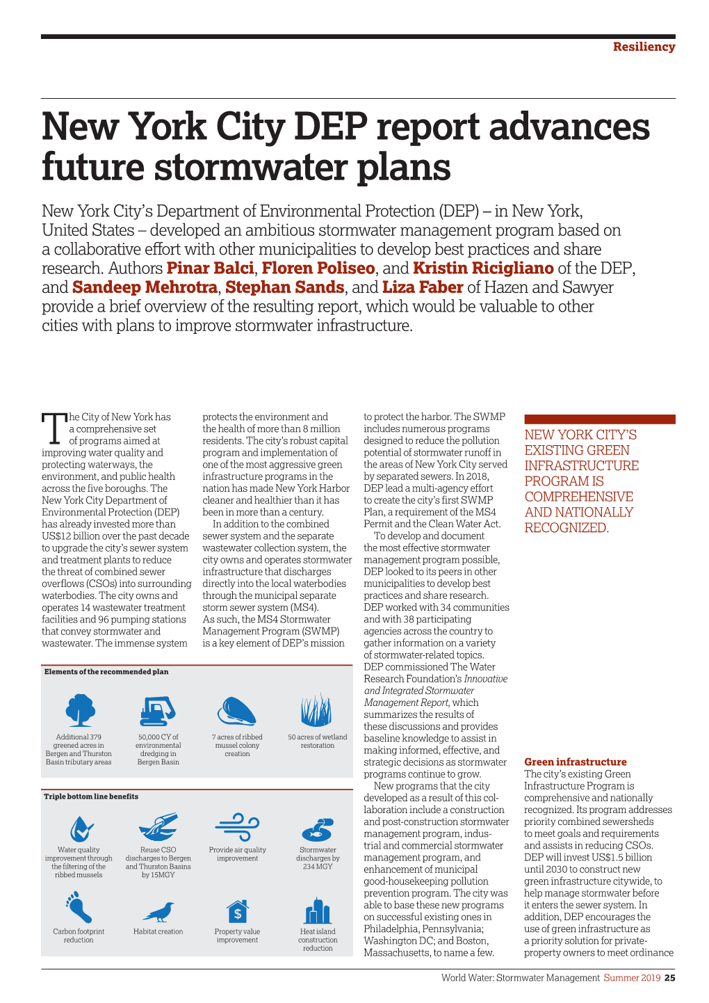 World Water Stormwater Management