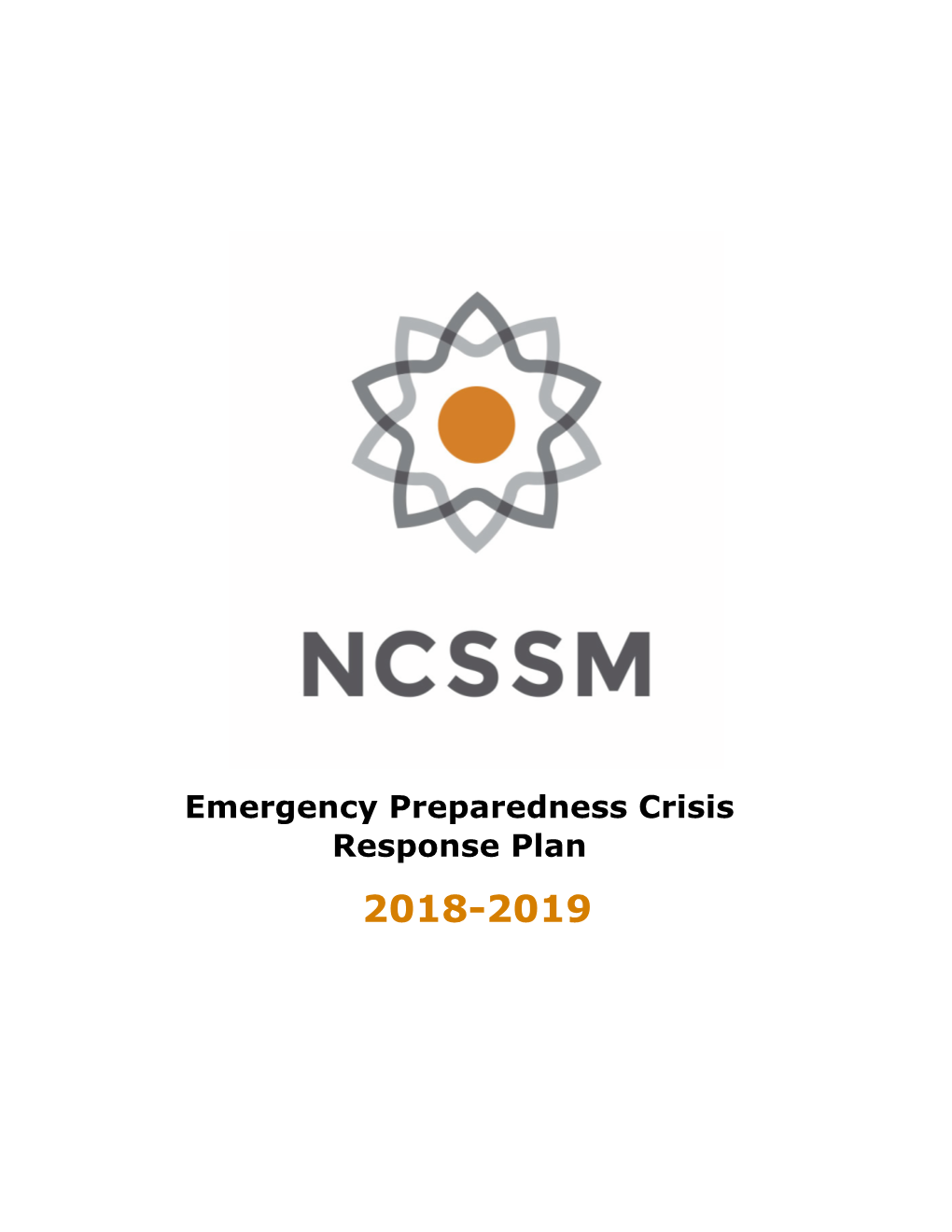 Emergency Preparedness Crisis Response Plan Chapter 1