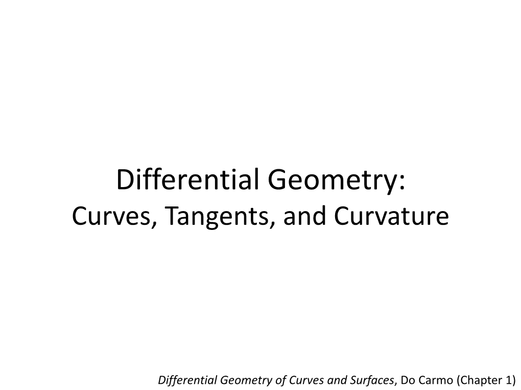 Discrete Curves