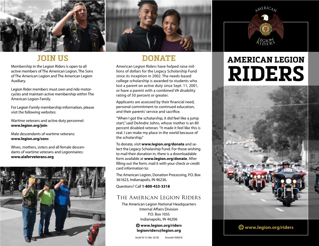 American Legion Riders Brochure