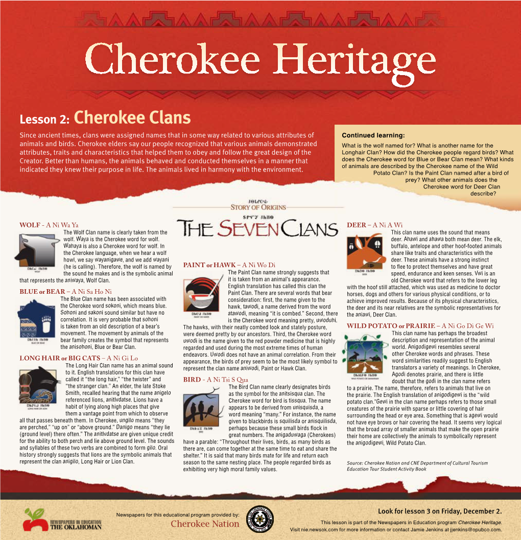 Cherokee Heritage