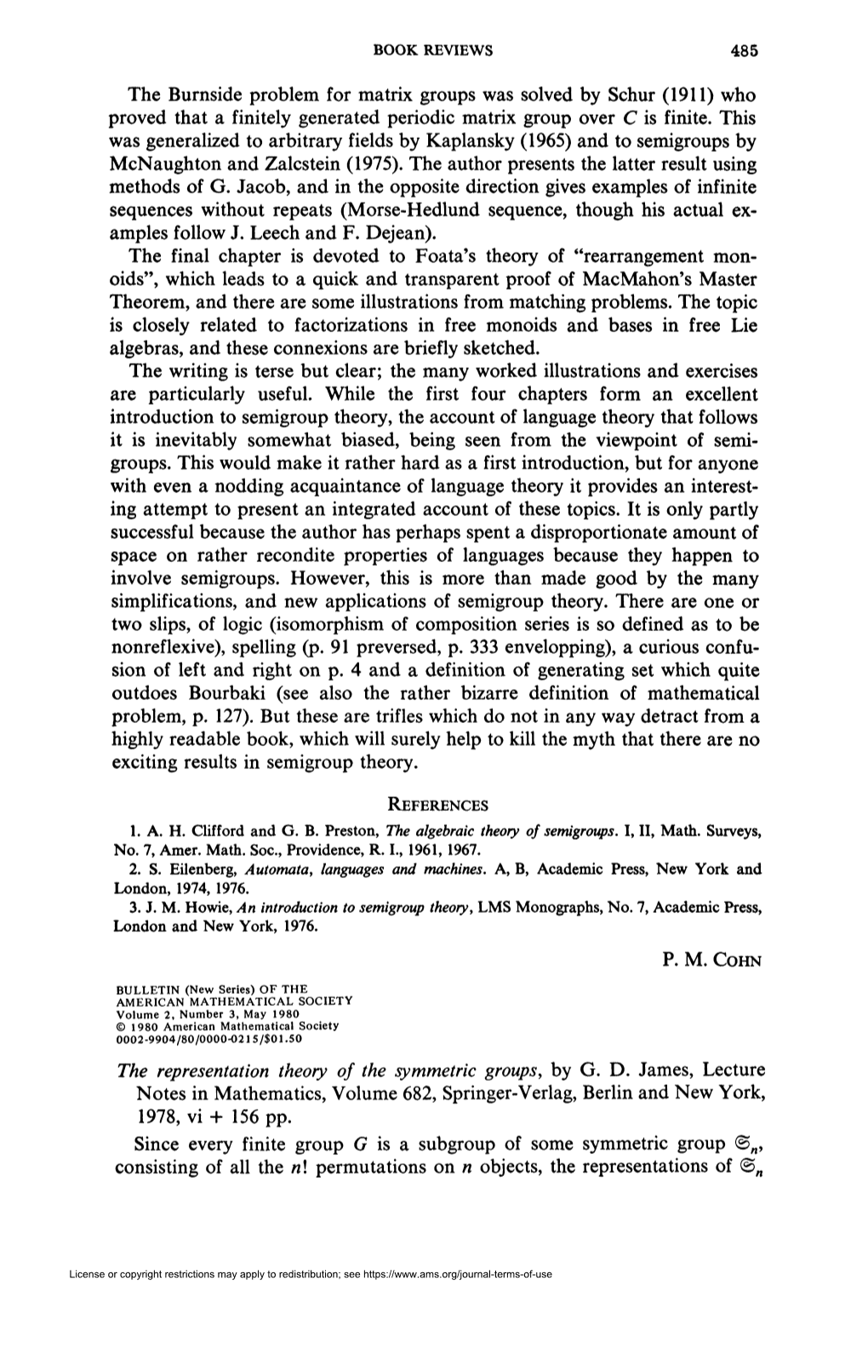 (1911) Who Proved That a Finitely Generated Periodic Matrix Group Over C Is Finite