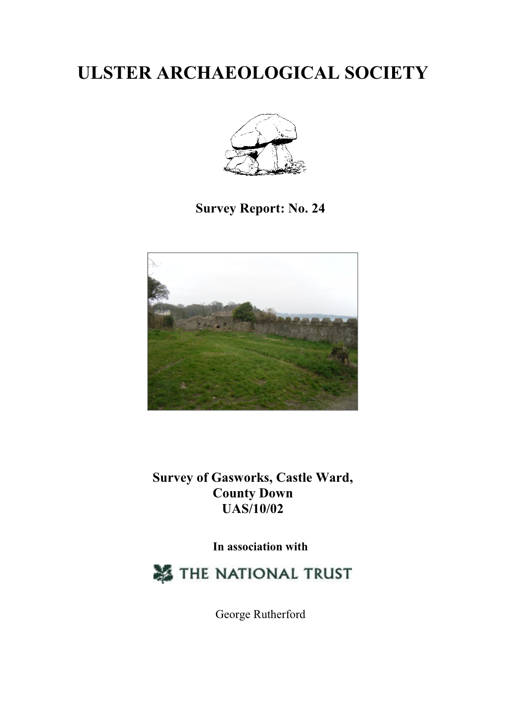 No. 24 Survey of Gasworks, Castle Ward, County Down UAS/10/02