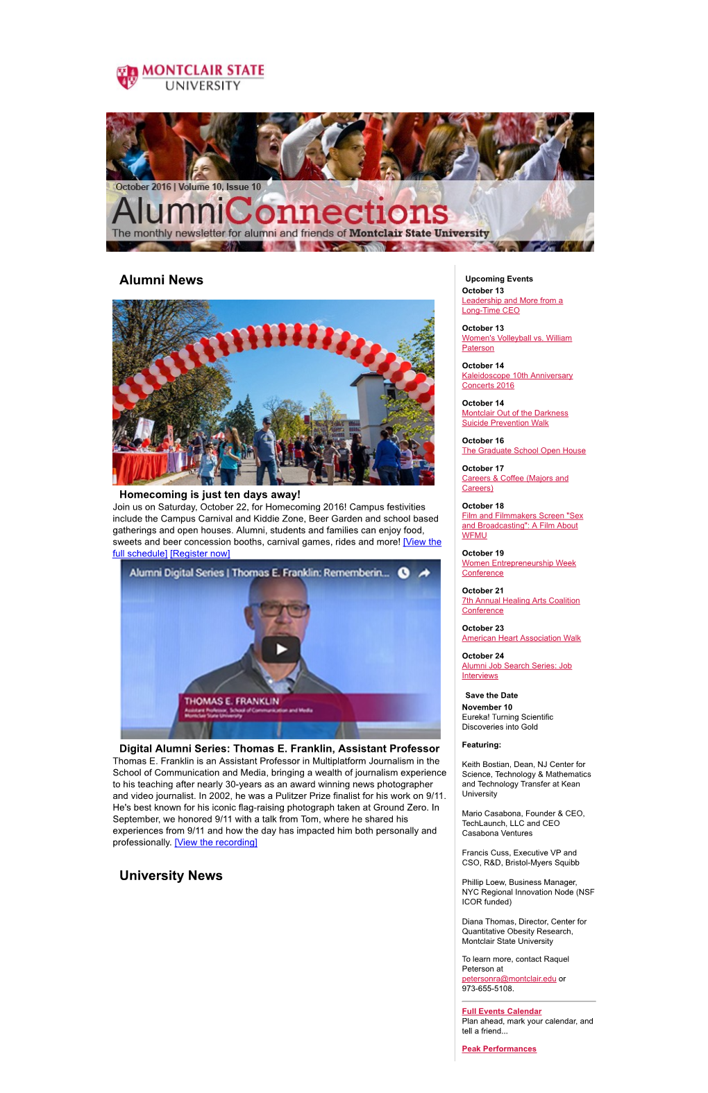 Alumni News University News