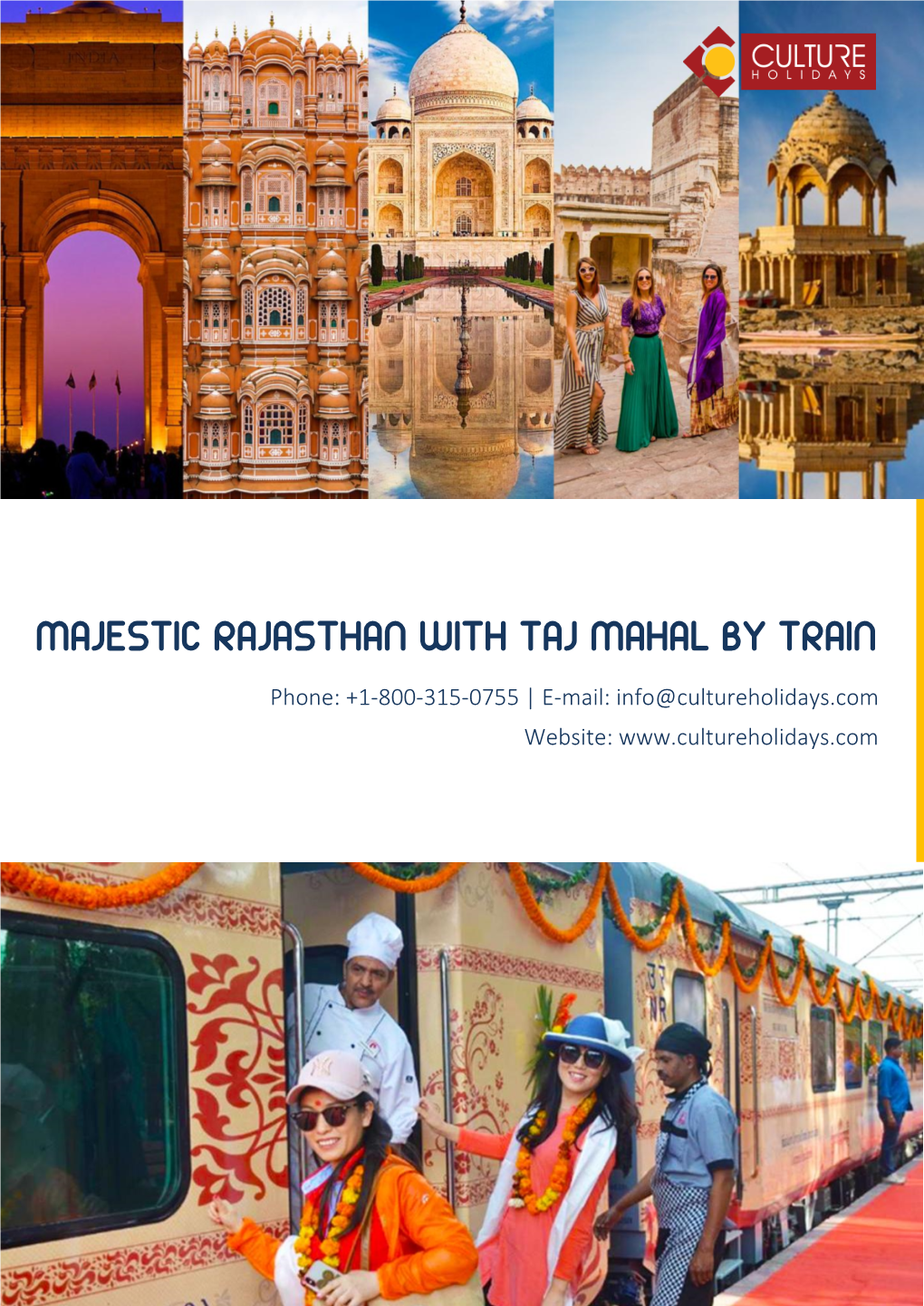 Majestic Rajasthan with Taj Mahal by Train