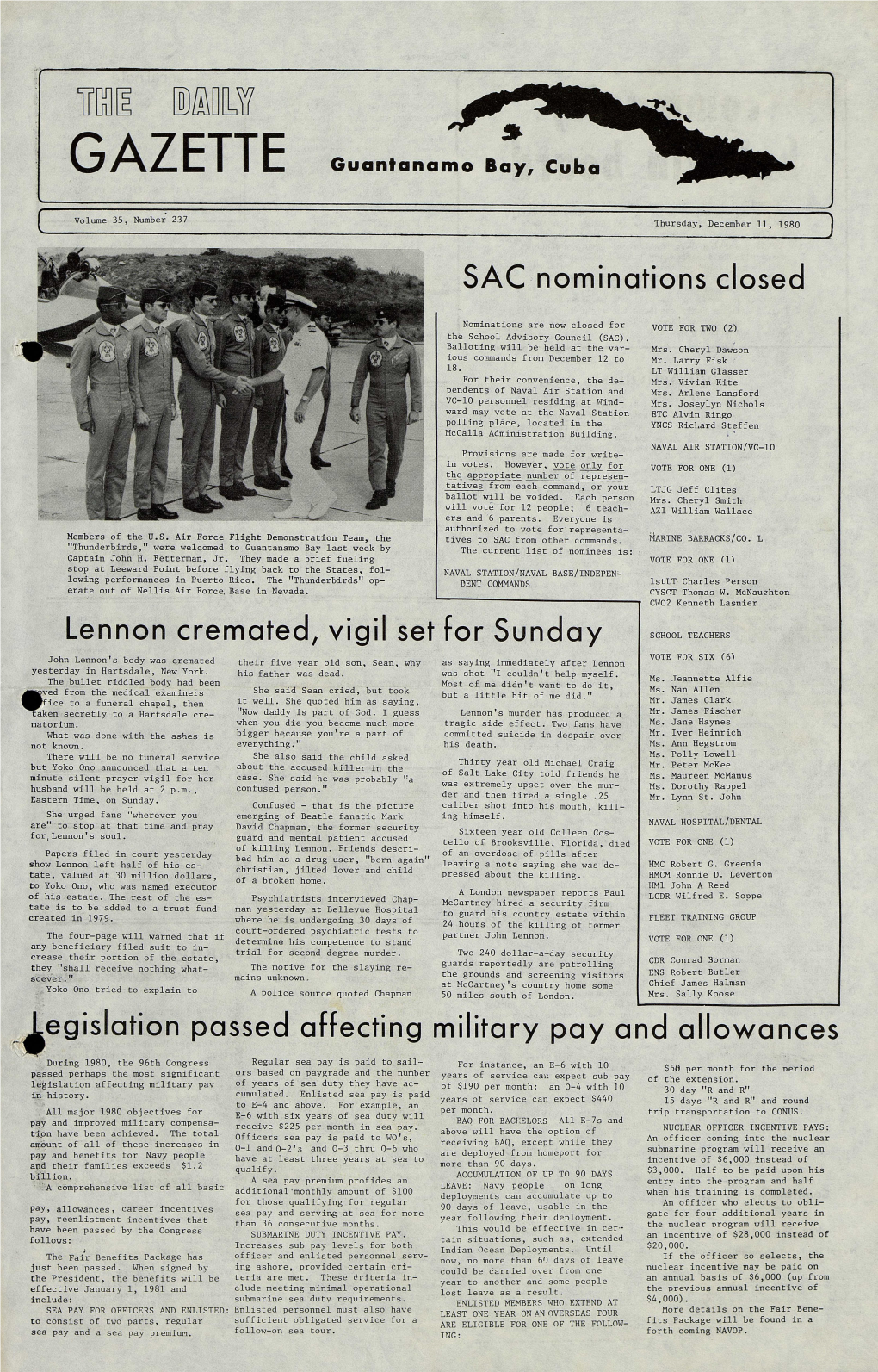 SAC Nominations Closed