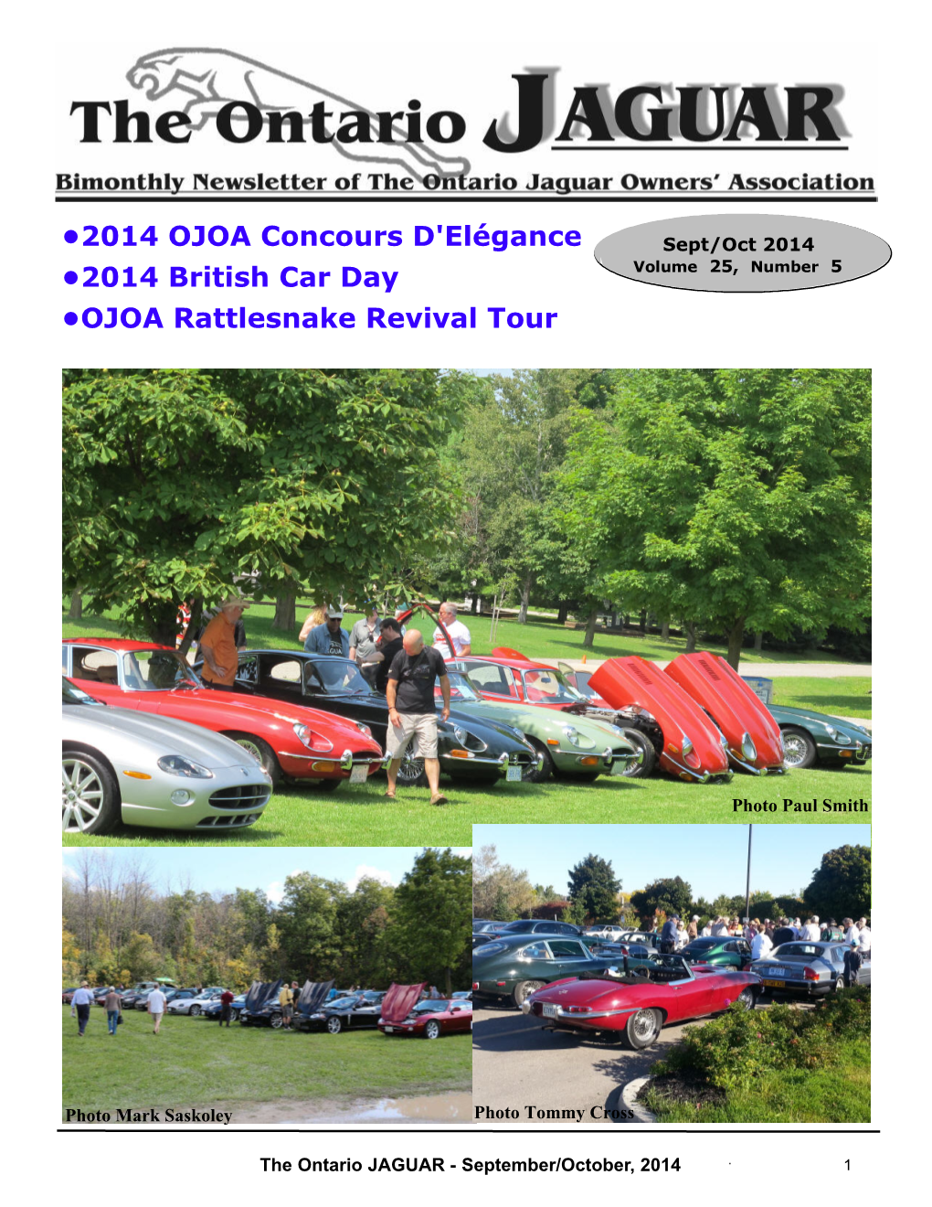 2014 OJOA Concours D'elégance •2014 British Car Day •OJOA Rattlesnake Revival Tour